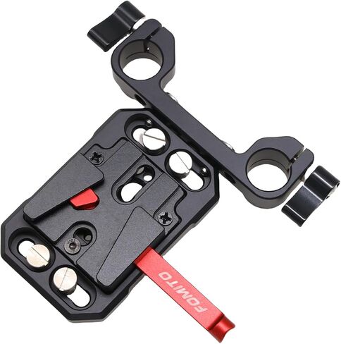 V Mount Battery Plate V-Lock 15mm Rail Rod Clamp Mount for Sony Canon ARRI RED Panasonic Nikon Camera Power Supply, for Anton-Bauer Pana-Sonic Bebob Fxlion SWIT in Kuwait