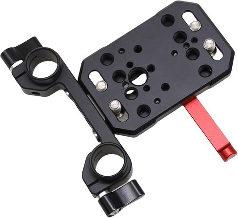 V Mount Battery Plate V-Lock 15mm Rail Rod Clamp Mount for Sony Canon ARRI RED Panasonic Nikon Camera Power Supply, for Anton-Bauer Pana-Sonic Bebob Fxlion SWIT in Kuwait