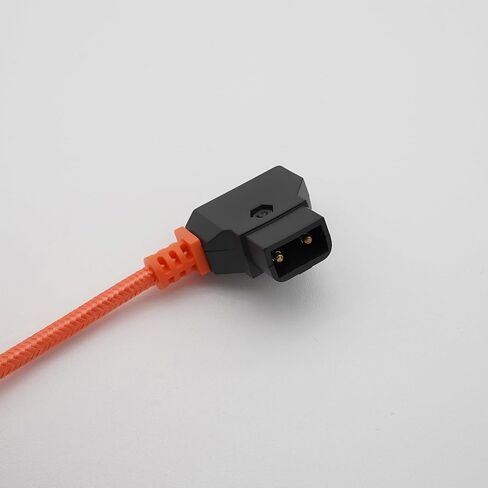 D-Tap to DC 5.5x2.1mm 12V Coiled Power Cable Suitable for Canon C70 Atomos Ninja Shogun SmallHD Indie 7 Blackmagic Video Assist KiPRO, Right Angle DC Plug to V-Mount Gold Mount Battery Adapter in Kuwait