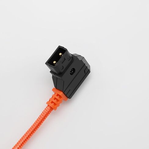 D-Tap to DC 5.5x2.1mm 12V Coiled Power Cable Suitable for Canon C70 Atomos Ninja Shogun SmallHD Indie 7 Blackmagic Video Assist KiPRO, Right Angle DC Plug to V-Mount Gold Mount Battery Adapter in Kuwait