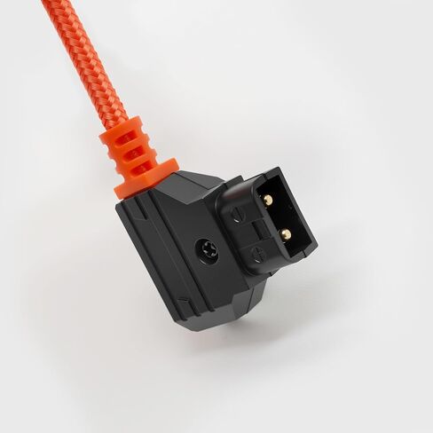 D-Tap to DC 5.5x2.1mm 12V Coiled Power Cable Suitable for Canon C70 Atomos Ninja Shogun SmallHD Indie 7 Blackmagic Video Assist KiPRO, Right Angle DC Plug to V-Mount Gold Mount Battery Adapter in Kuwait
