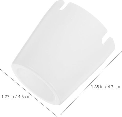 White Plastic Flashlight Diffuser Cover Dome for Reading | Portable Cap Attachment, Anti-glare Lighting, Camping Tent Use, Fits Leds and Handheld Torches in Kuwait