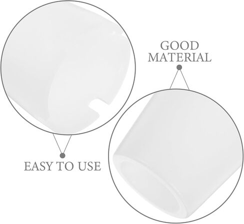 White Plastic Flashlight Diffuser Cover Dome for Reading | Portable Cap Attachment, Anti-glare Lighting, Camping Tent Use, Fits Leds and Handheld Torches in Kuwait