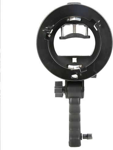 Fabater Handheld Flashlight Bracket S Shape, Mount Camera Top Flashlight Support for Studio Light, Adjustable Black in Kuwait