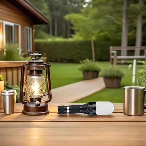 Flashlight Diffuser Cap 49-53mm White Silicone Beam Soft Light Cover | Adjustable Clip-on Attachment, High-transmittance Design, Reading and Indoor Use in Kuwait