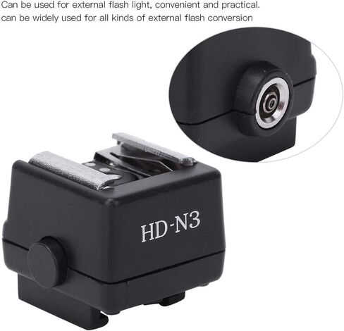 Jiawu PC Hot Shoe Mounting Adapter for Video Camera, Flash Light Hot Shoe Adapter, Lightweight Compact Mount Base for Cameras & Flash Triggers in Kuwait