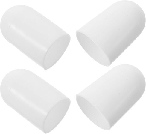 Toyvian 4pcs Flashlight Diffuser Cover for 31-35mm Lamp Heads Attachment | White Silicone Dome, 5.50x3.30x3.30cm Size, round Cap Design, Emergency and Hiking Use in Kuwait