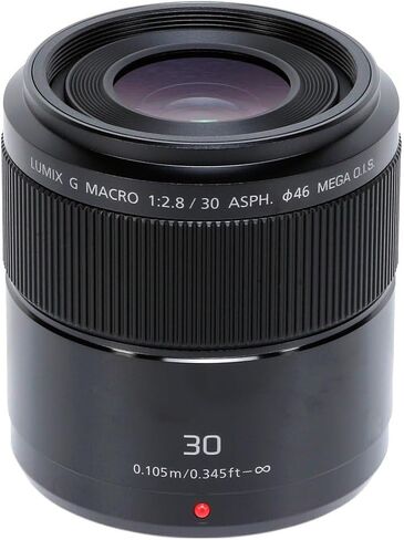 Panasonic LUMIX H-HS030E 30 mm Macro Camera Lens - Black in Kuwait