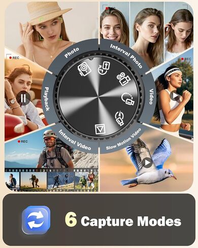 NBD 8K 64MP Digital Cameras for Photography with Dual-Lens,180°Flip Screen—Point and Shoot Digital Cameras with 16X Zoom,Autofocus WiFi Vlogging Camera for Beginners, 2 Batteries,64GB Card (White) in Kuwait