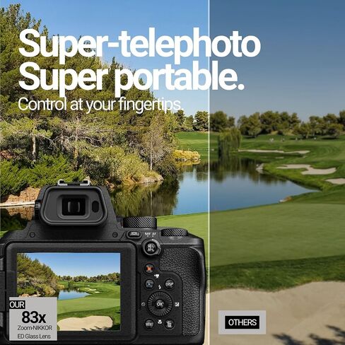 Nikon COOLPIX P950 Digital Camera (Black) Bundle | 64GB SDXC Canvas Go Plus 170MBPS Read Memory Card, Holster Case, Accessory for DSLR, (3 items) in Kuwait