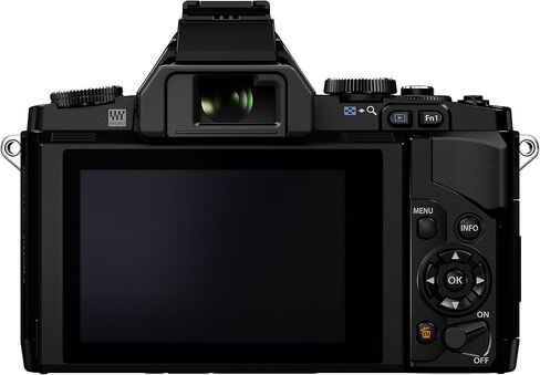 Olympus OM-D E-M5 16MP Live MOS Mirrorless Digital Camera with 3.0-Inch Tilting OLED Touchscreen [Body Only] Premium Black in Kuwait