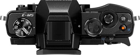 Olympus OM-D E-M5 16MP Live MOS Mirrorless Digital Camera with 3.0-Inch Tilting OLED Touchscreen [Body Only] Premium Black in Kuwait