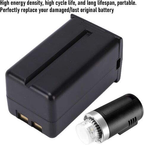 GOWENIC Camera Flash Battery Replacement, 2900mAh Lithium Ion Battery Pack for AD300 II Outdoor Studio Flash, with High Capacity and Long Lifespan in Kuwait