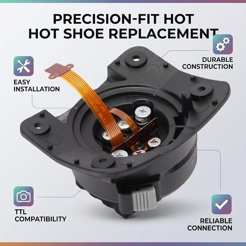 GOWENIC Hot Shoe Mount Foot, Replacement Repair Part for S Flash, with ABS Metal Bracket for Secure Connection in Kuwait