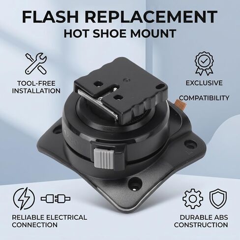 GOWENIC Hot Shoe Mount Foot, Replacement Repair Part for S Flash, with ABS Metal Bracket for Secure Connection in Kuwait