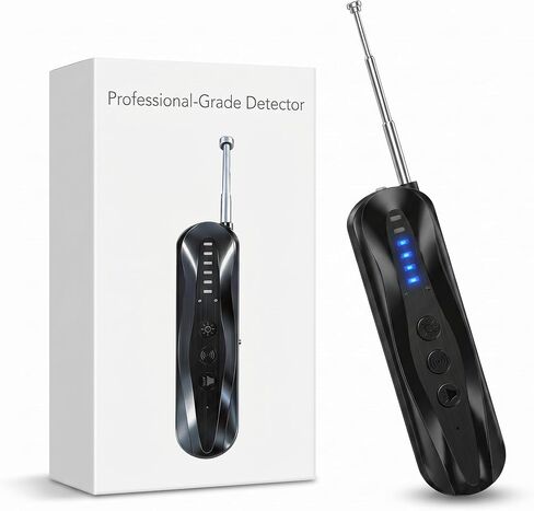 Hidden Camera Detector,RF Signal & Infrared Lens Finder Privacy Device | 5-in-1 scanner with RF,magnetic and GPS tracker detection,vibration alert.Portable privacy protection for hotel,travel & home in Kuwait