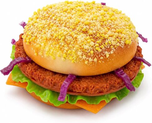 Artificial HamburgerRealistic Fake Food Display Faux Burger Bread Model for Photography Prop Kitchen Food Fake Display Home Kitchen Decor in Kuwait