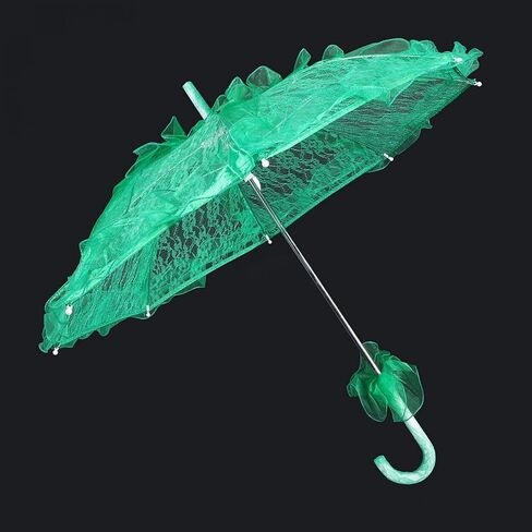 Wedding Lace Umbrella, Bridal Umbrella, Elegant and Stylish for Photo Booth Props(green) in Kuwait