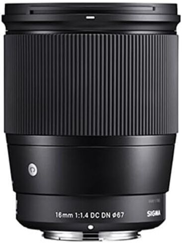 Sigma 16mm F1.4 DC DN Contemporary for L Mount | f/1.4 aperture with stepping motor and brass mount for photography, videography and vlogging in Kuwait