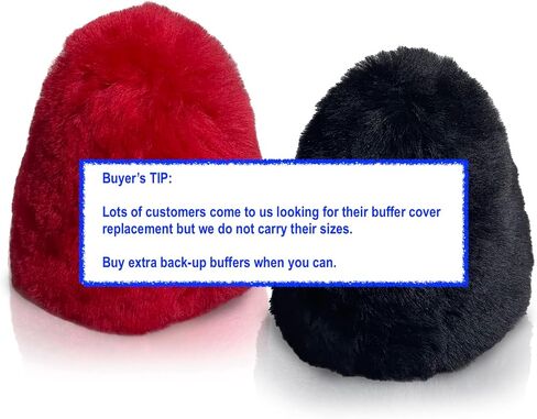 Medium Dual 100% Lambs Wool Buffer Covers Fit 2.5"Dia x 3.5"High - TruePower, Sunpentown Shoe Polishers in Kuwait
