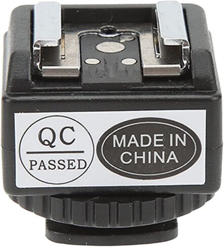 Fabater C N2 Flash Hot Shoe Mount Adapter for DSLR Camera with PC Sync Port, Hot Shoe Converter for External Flash Synchronization, Durable Plastic in Kuwait