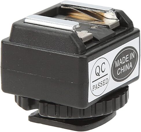 Fabater C N2 Flash Hot Shoe Mount Adapter for DSLR Camera with PC Sync Port, Hot Shoe Converter for External Flash Synchronization, Durable Plastic in Kuwait
