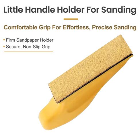 61-Pack Sanding Paper Set with Tools, Viaky 3.66x1.18'' Sandpaper Mixed 80/120/180/240/400/600, 10PCS Assort Grit Each, Hook and Loop Sand Paper for Car, Wood, Wall, Corner Polishing Buffing in Kuwait