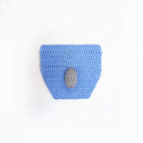 SUNBABY Newborn Photography Props Baby Knitting Wool Material Photography Costume Cute Animal Style Baby Crochet Clothes (Blue Dog) in Kuwait