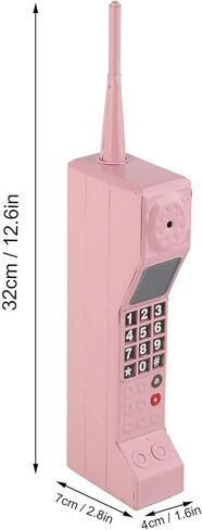 Vintage 90s Cellphone Prop Retro Brick Phone Model for Photography, Movie Scene & Home Decor (12.6in Iron Replica) in Kuwait