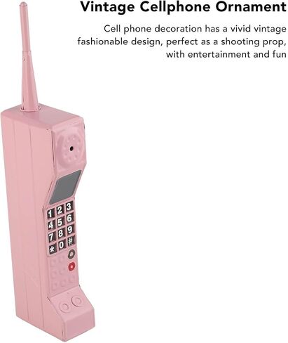 Vintage 90s Cellphone Prop Retro Brick Phone Model for Photography, Movie Scene & Home Decor (12.6in Iron Replica) in Kuwait