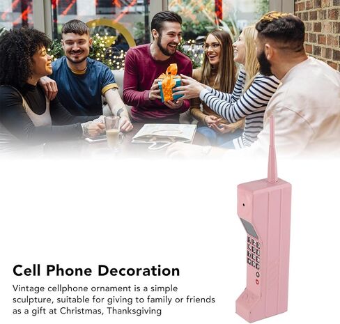 Vintage 90s Cellphone Prop Retro Brick Phone Model for Photography, Movie Scene & Home Decor (12.6in Iron Replica) in Kuwait