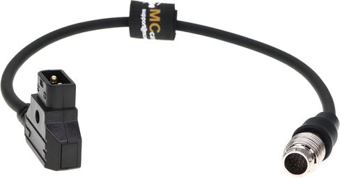 Power Cable for Fujinon Cabrio 19-90mm Zoom Lens Servo Motor | D-tap Male Connector to Hirose 20pin Male Plug, 60cm in Kuwait
