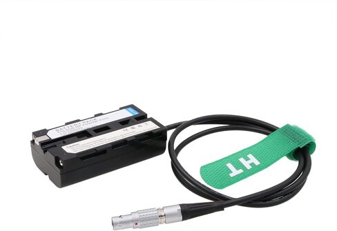 0B 2 pin to NP-F970 F570 F550 Dummy Battery for Blackmagic Video Assist 12G Atomos Shogun Inferno Ninja Monitor in Kuwait