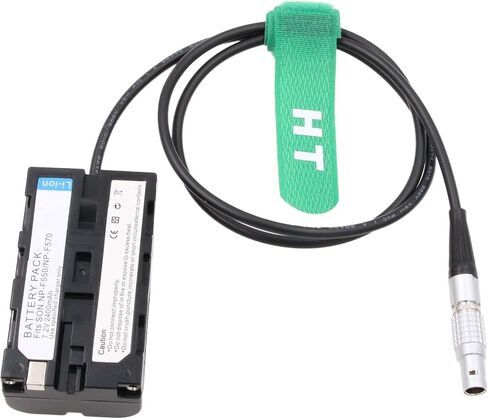 0B 2 pin to NP-F970 F570 F550 Dummy Battery for Blackmagic Video Assist 12G Atomos Shogun Inferno Ninja Monitor in Kuwait