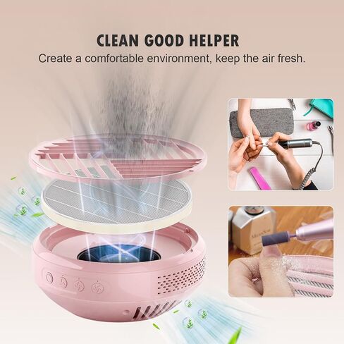 4 Pcs Replacement Filters for MelodySusie HPro/SProR Nail Dust Collector | Reusable Refill Filters, Home or Nail Salons Use in Kuwait