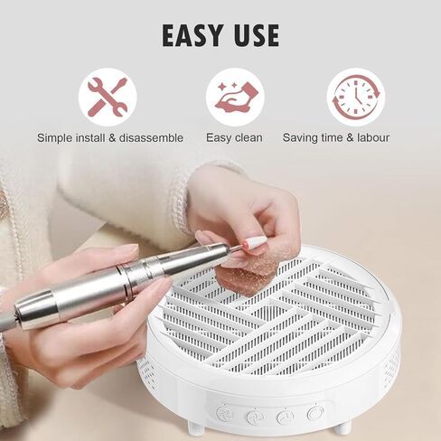 4 Pcs Replacement Filters for MelodySusie HPro/SProR Nail Dust Collector | Reusable Refill Filters, Home or Nail Salons Use in Kuwait