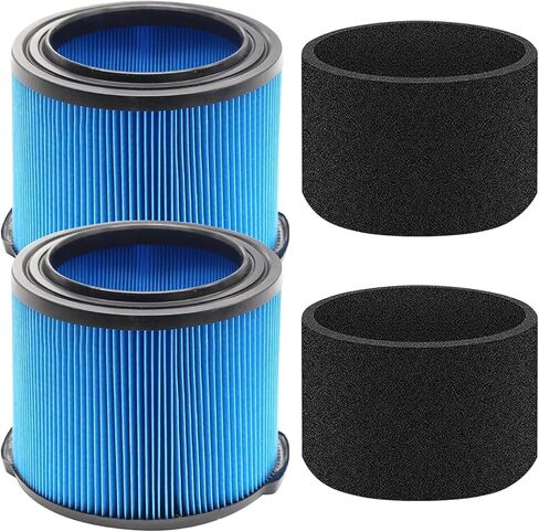 VF3500 Filter Replacement for Ridgid 3–4.5 Gallon Wet Dry Vacuums | Compatible with WD4050 WD3050 WD4080 WD4522 4000RV 4500RV WD4070, Includes VF3500 Filters, 26643 Foam Filter Sleeves in Saudi Arabia