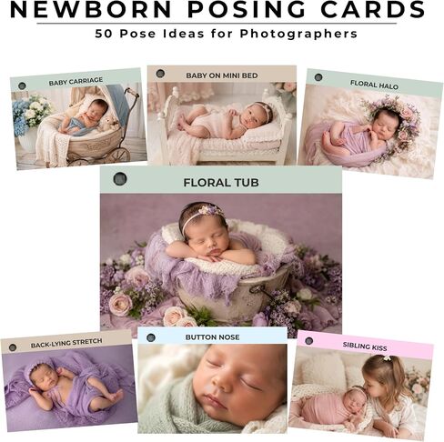 Maternity and Newborn Photography Posing Cards, Photographer Reference Guide in Kuwait