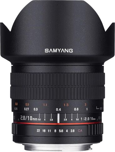 Samyang 10mm F2.8 ED AS NCS CS Ultra Wide Angle Lens for Pentax K and Samsung K Mount Digital SLR Cameras (SY10M-P) | Wide-angle lens captures expansive landscapes, architecture and interiors with outstanding image quality. in Kuwait