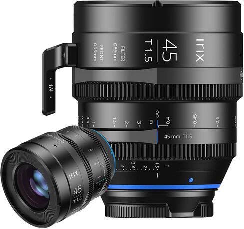Irix Cine 45mm T1.5 Cinema Lens for PL Mount Cameras | Military Certified for Humidity and Freezing Rain/Icing | Compatible with Magnetic Filters | Distance Scale in Feet in Kuwait