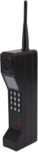 Retro Brick Cell Phone Ornament, 80s 90s Vintage Brick Mobile Phone Model, Phone Handset for Photographic Props(Black) in Kuwait