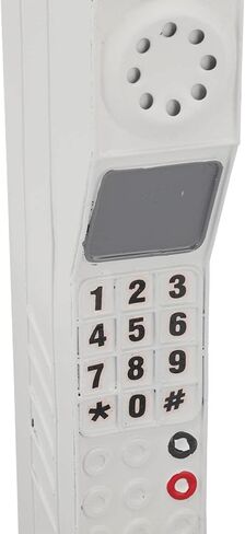 Retro Cell Phone Ornament Brick Phone Prop Vintage Design with Durable Iron Material Lightweight Portable for Home Office Decor Photography Studio Use (White) in Kuwait