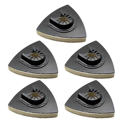 Wool Felt Polishing Pad, 5Pcs 3.14Inch Triangular Fine Polishing Pads for Drill, Professional Wool and Glass Polish Pad for Metal, Glass and Stone in Kuwait