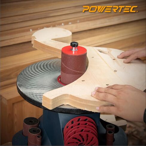 POWERTEC 71709 Assorted Sanding Sleeves 24-Pieces, 2-1/2" Length, 1/2", 3/4", 1", 1-1/2" Diameters, 80, 120 Grits 3 Each in Kuwait