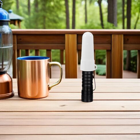 NUOBESTY White Plastic Flashlight Diffuser Caps with Soft Lighting and Compact Design for Camping and Tent Reading, Easy Portable Light Diffuser Dome Cover for 31-34mm Diameter Flashlights in Kuwait