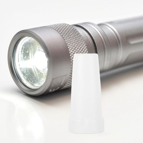 Kisangel Portable Plastic Flashlight Diffuser Cap with Soft Light Cover for Camping and Outdoor Activities, Enhances Illumination and Reduces Glare to Protect Eyes in Kuwait