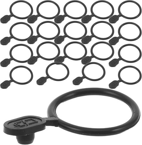 Silicone Waterproof Dust Plug Torch Charging Hole Protective Cap Ring Easy Installation and Dustproof Durability 20pcs for Flashlight Charging Port for Outdoor Photography in Kuwait