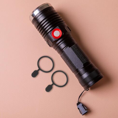Silicone Waterproof Dust Plug Torch Charging Hole Protective Cap Ring Easy Installation and Dustproof Durability 20pcs for Flashlight Charging Port for Outdoor Photography in Kuwait