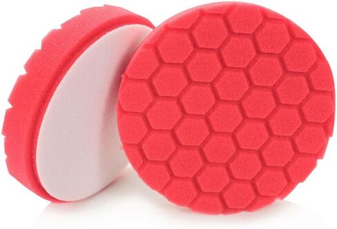 Chemical Guys, Hex-Logic Ultra Light Finishing Pad, Red, 5.5 in for 5 in | Softest red finishing foam pad lays down waxes, sealants and finishing polishes for a flawless, glossy finish in Kuwait