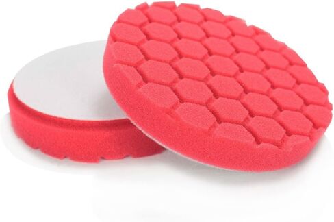 Chemical Guys, Hex-Logic Ultra Light Finishing Pad, Red, 5.5 in for 5 in | Softest red finishing foam pad lays down waxes, sealants and finishing polishes for a flawless, glossy finish in Kuwait